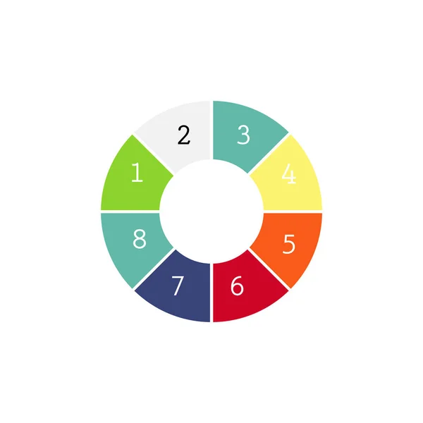 Modelli Infografici Concetto Business Con Parti Modello Diagramma Grafico Grafico — Vettoriale Stock