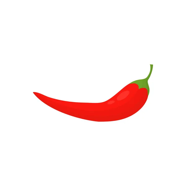 Rode Hete Natuurlijke Chili Peper Gezond Biologisch Voedsel Vector Illustratie — Stockvector