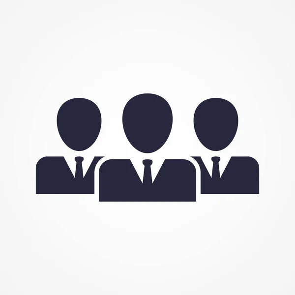 Εικονίδιο Ομάδας Ανθρώπων Επιχειρηματική Ιδέα Εταιρικής Σχέσης Σύμβολο Ομάδας Χρηστών — Διανυσματικό Αρχείο