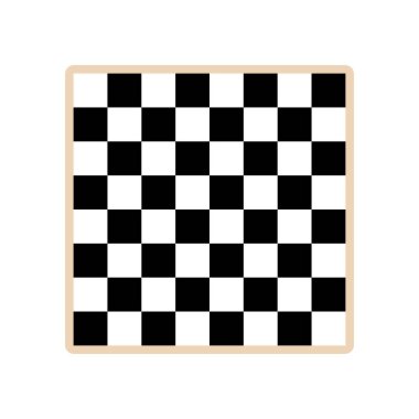 Satranç tahtası çizimi. Akıllı masa oyunu konsepti. Beyazda izole edilmiş.