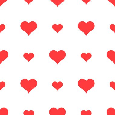 Kusursuz kalp desenli vektör çizimi. Aşk sembolü konsepti. Sevgililer Günü duvar kağıdı.