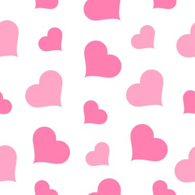 Kusursuz kalp desenli vektör çizimi. Aşk sembolü konsepti. Sevgililer Günü duvar kağıdı.