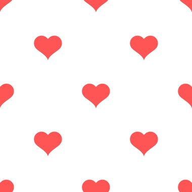 Kusursuz kalp desenli vektör çizimi. Aşk sembolü konsepti. Sevgililer Günü duvar kağıdı.