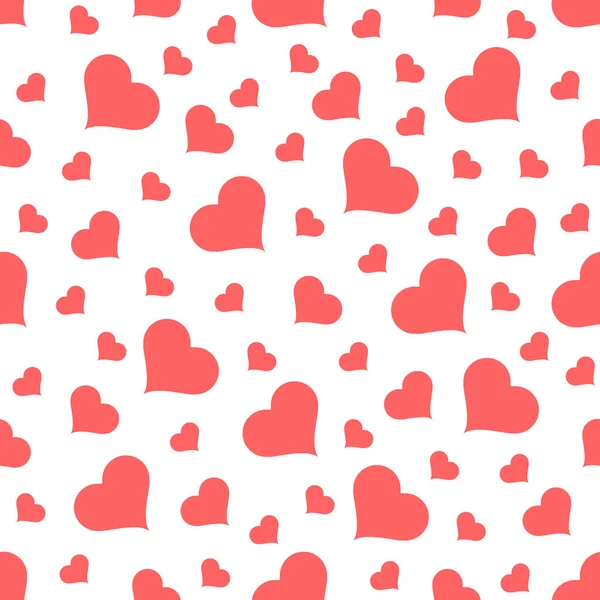 Nahtlose Herzmuster Vektor Illustration Hintergrund Liebessymbolkonzept Tapete Zum Valentinstag — Stockvektor