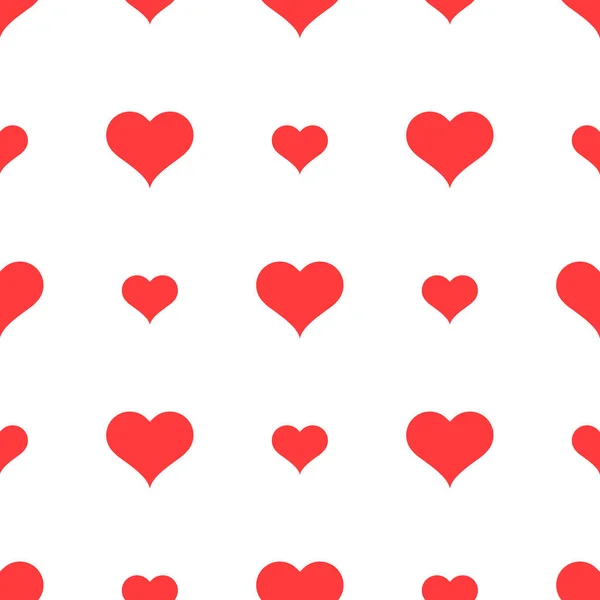 Seamless Heart Pattern Vector Illustration Background Love Symbol Concept Valentines — Stock Vector
