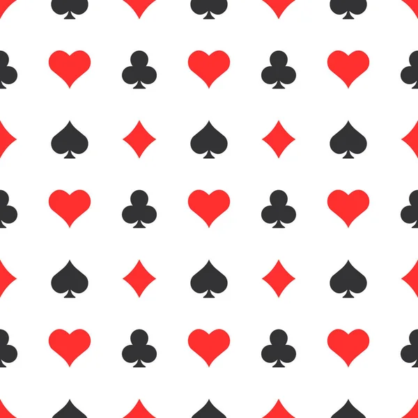 Poker Garnitury Płynny Wzór Tła — Wektor stockowy