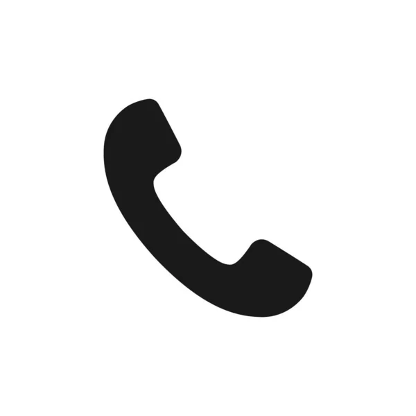 Значок Звонка Черный Контур Старого Символа Телефона Вектор Изолирован Белом — стоковый вектор
