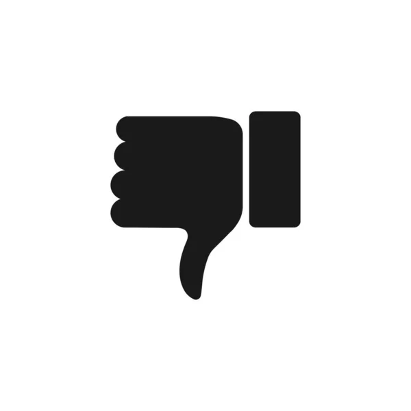 Thumb Icon Hate Disagree Outline Symbol Disapproval Arm Gesture Vector — Stock Vector