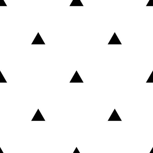 Fond Motif Sans Couture Avec Des Triangles Noirs Illustration Vectorielle — Image vectorielle