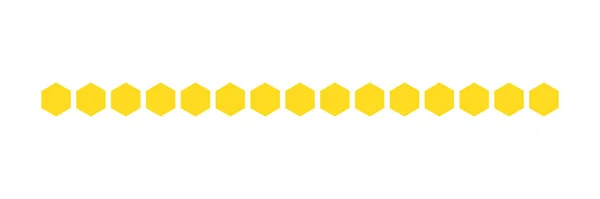 蜂窝形状集合 六边形不同的元素集合 甜食的象征普罗维登斯标志在白色背景上孤立的向量图 — 图库矢量图片