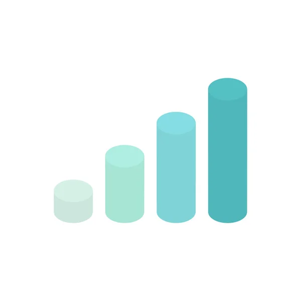 Grafiek Grafiek Sjabloon Blauw Circulair Business Infographic Element Statistische Informatie — Stockvector