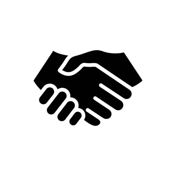 Handshake Icon Business Agreement Concept Contract Symbol Vector Illustration Isolated — ストックベクタ