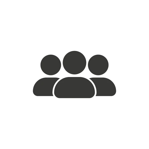Business Corporate Team Pictogram People Staff Black Symbol Teamwork Leadership — Image vectorielle