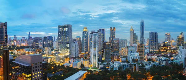 Bangkok city při západu slunce — Stock fotografie