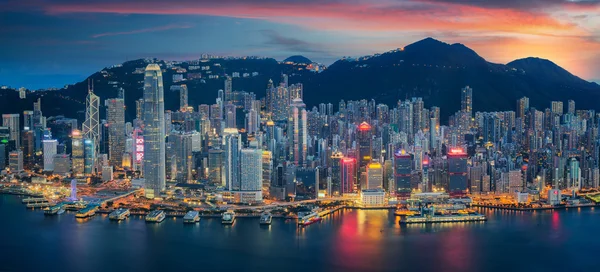 Isola di Hong Kong da Kowloon — Foto Stock