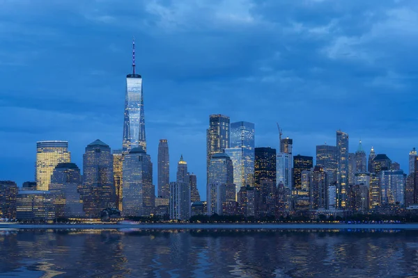 New York City Skyline Cityscape Manhattan Usa Sunse — Stock Photo, Image
