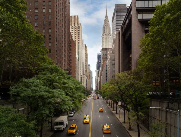 Ciudad Nueva York Con Taxi Carretera — Foto de Stock