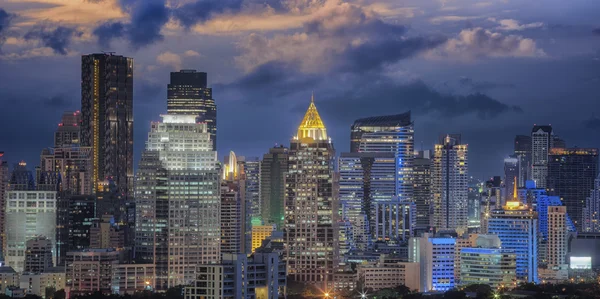 Bangkok city centru při východu slunce — Stock fotografie