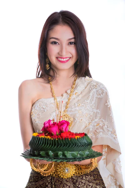 Loy kratong 축제 — 스톡 사진