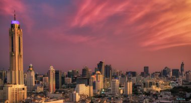 Günbatımı Bangkok City 