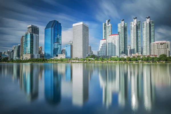 Bangkok city downtown along day time — Stockfoto