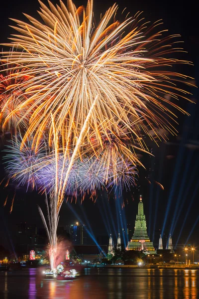 Wat arun w nowy rok countdow sześcienny czas — Zdjęcie stockowe