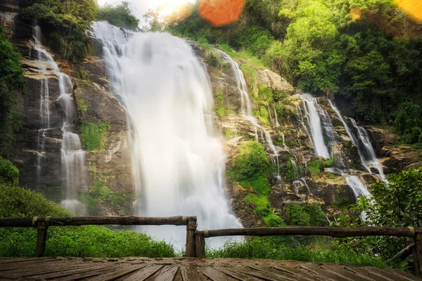 Landscape of wachirathan waterfall — Stock Photo, Image