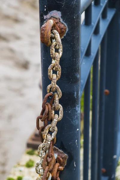 Close up of rusted chain — Stock Photo, Image