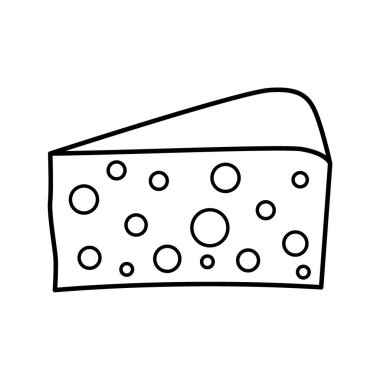 Peynir kuyruğu. Tarifler için büyük, güzel bir üçgen sert peynir..