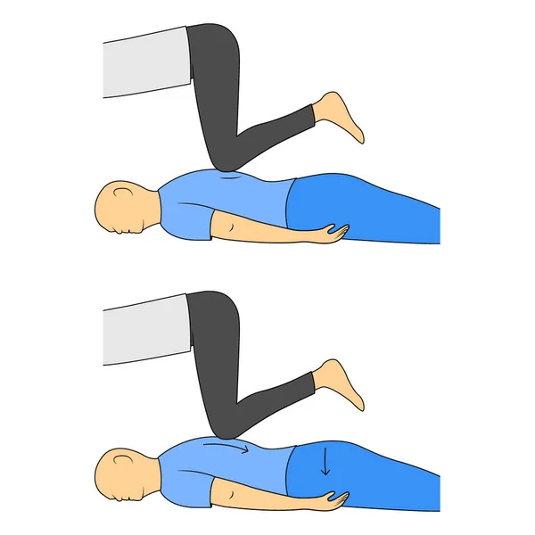 Massage. Yumeiho therapie. Instructies voor het uitvoeren van massagetechnieken — Stockvector