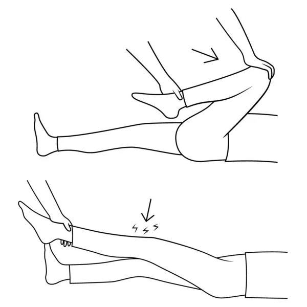 Masáž. Yumeiho terapeutická linie. Pokyny pro provádění masážních technik — Stockový vektor