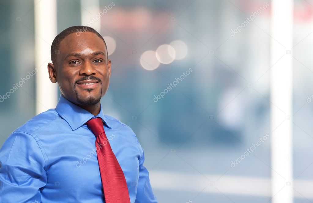 handsome african businessman