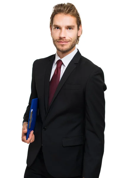 Smiling handsome manager — Stock Photo, Image