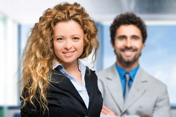 Socios comerciales en la oficina — Foto de Stock