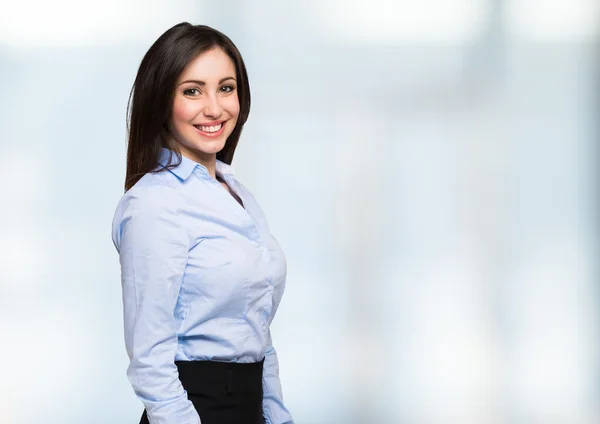 Joven mujer de negocios sonriente —  Fotos de Stock