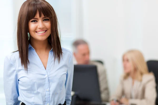 Young smiling businesswoman Stock Picture