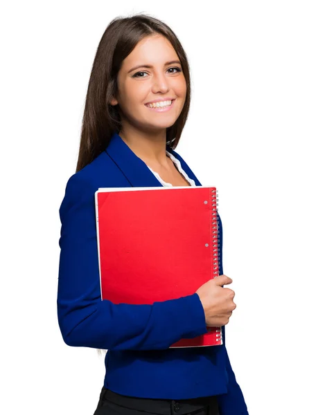 Jovem mulher de negócios sorridente — Fotografia de Stock