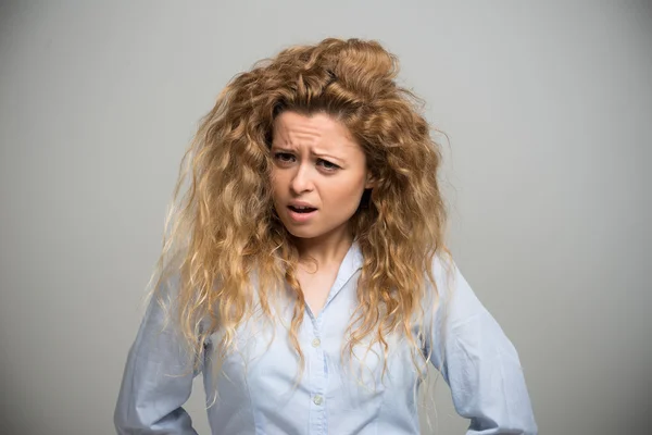Annoyed young woman — Stock Photo, Image