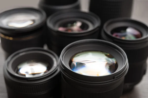 Lentes de cámara intercambiables — Foto de Stock