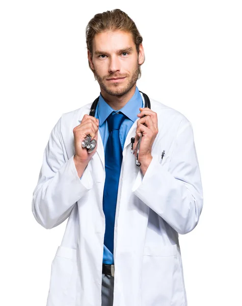 Smiling handsome doctor — Stock Photo, Image