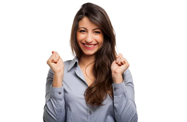 Smiling young female manager — Stock Photo, Image