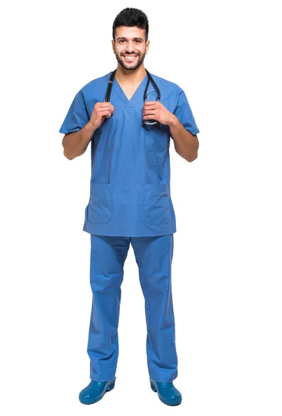 Stilig ung manlig sjuksköterska — Stockfoto