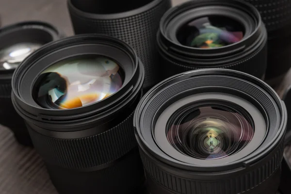 Interchangeable camera lenses — Stock Photo, Image