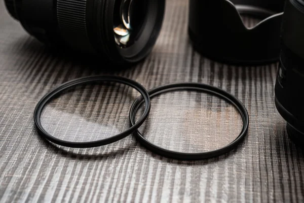 Filter dan lensa kamera — Stok Foto