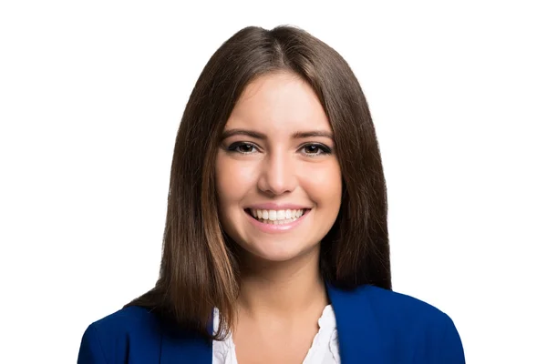 Joven mujer de negocios sonriente — Foto de Stock