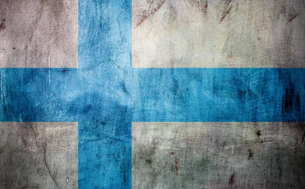 Finland grungy flag - Stock-foto