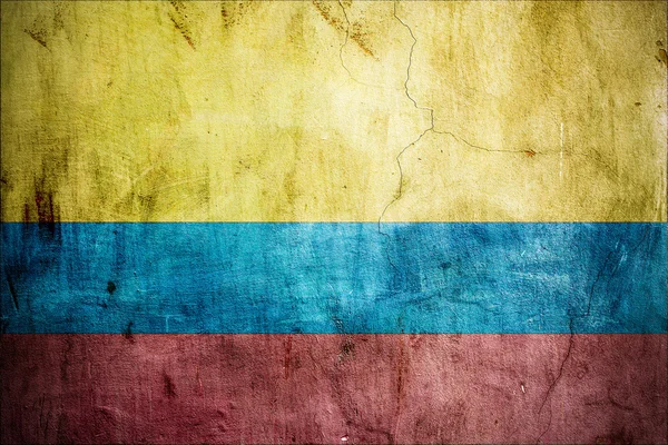 Kolumbian grungy lippu — kuvapankkivalokuva