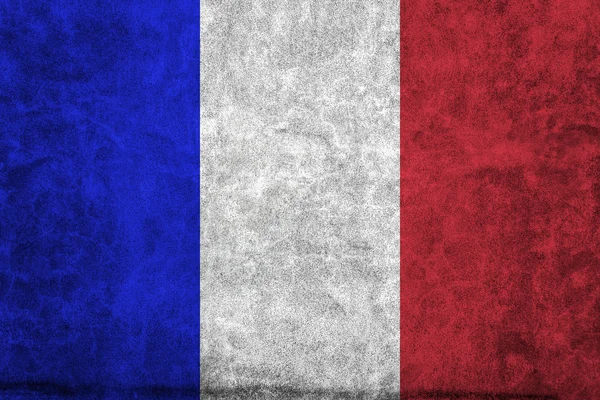 French grungy flag — Stock Photo, Image