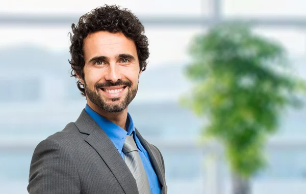 Handsome businessman in office — Stock Photo, Image