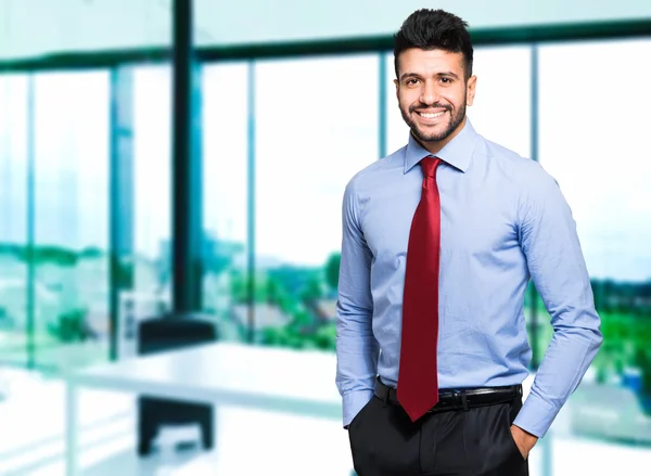 Young businessman in office — Stock Photo, Image